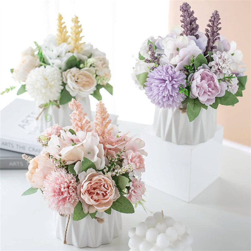 Peony Arrangement in Pot, Pink
