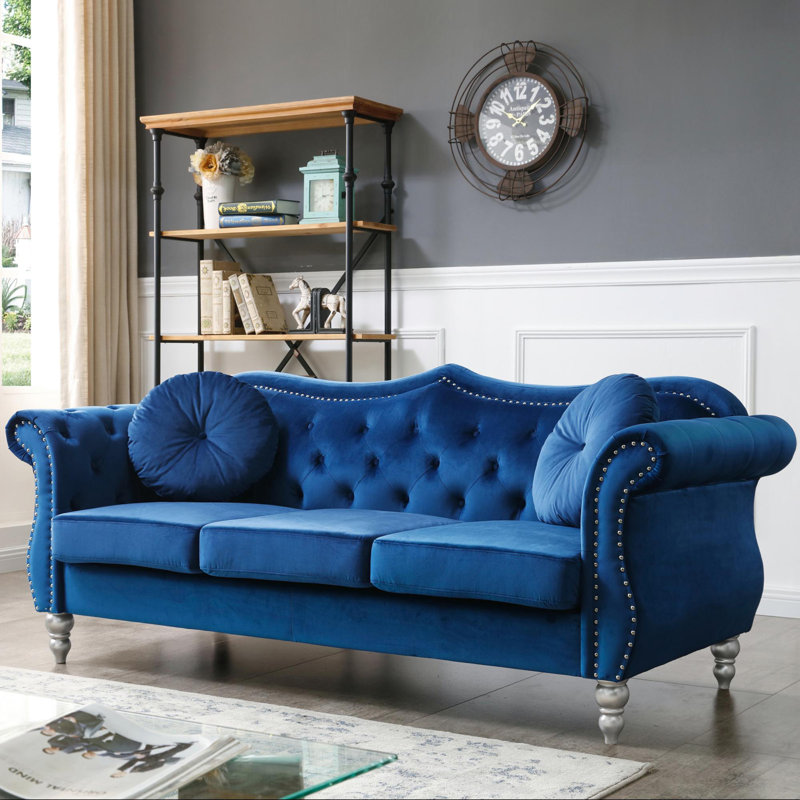 Canapé Hollywood G0661A-S, bleu marine, Marine