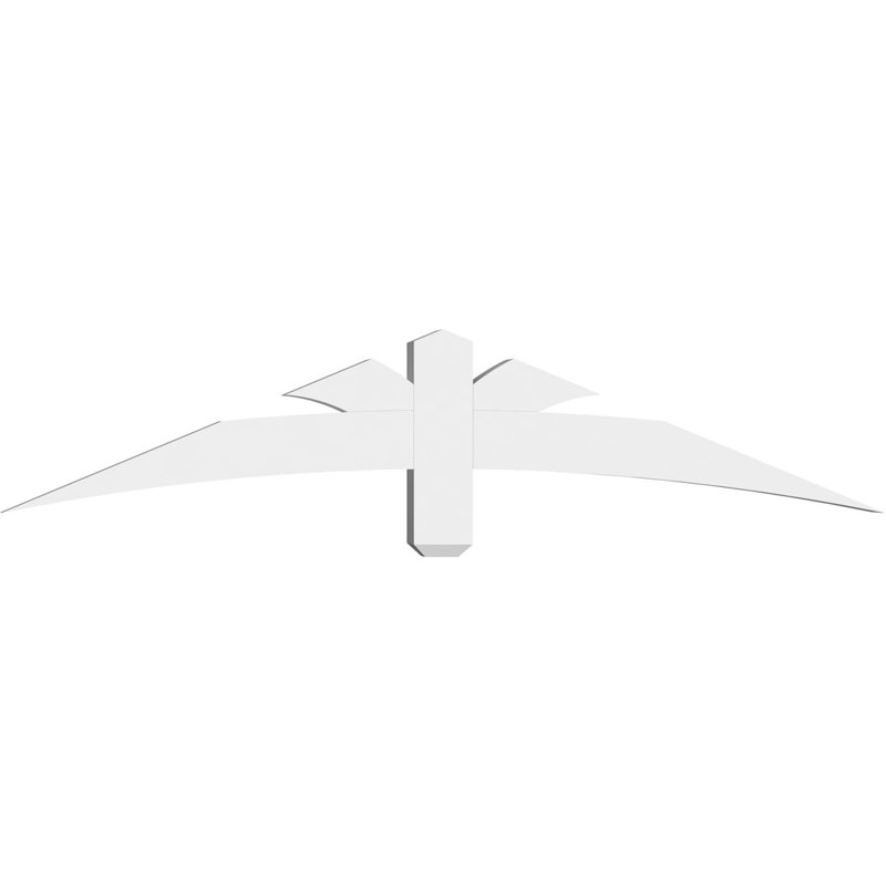 Support pour pignon Davenport, H 12,5 po x l 60 po (pas: 5/12), P 4 po x F 4 po, PVC