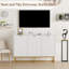 Modern Sideboard Buffet Cabinet with Storage, Wood Storage Cabinet with Adjustable Shelf, Console Table with Doors-578383398-578383396