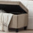 Upholstered tufted button storage bench-1504150288