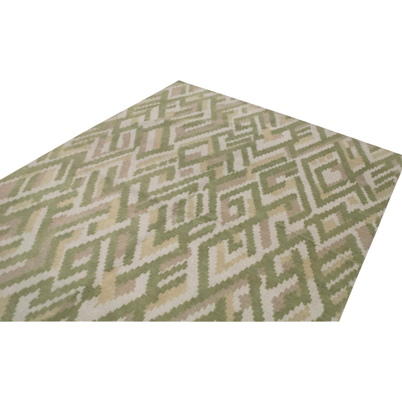 Handmade Silk and Wool Area Rug