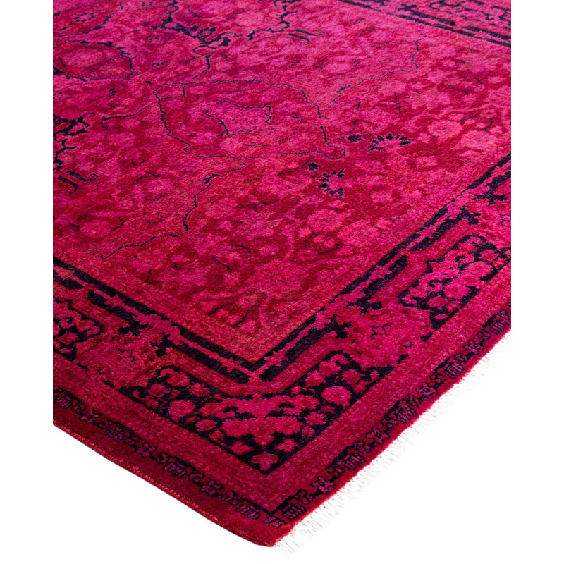 Overdyed One-of-a-Kind 3' 3" x 5' 3" Hand Knotted Area Rug