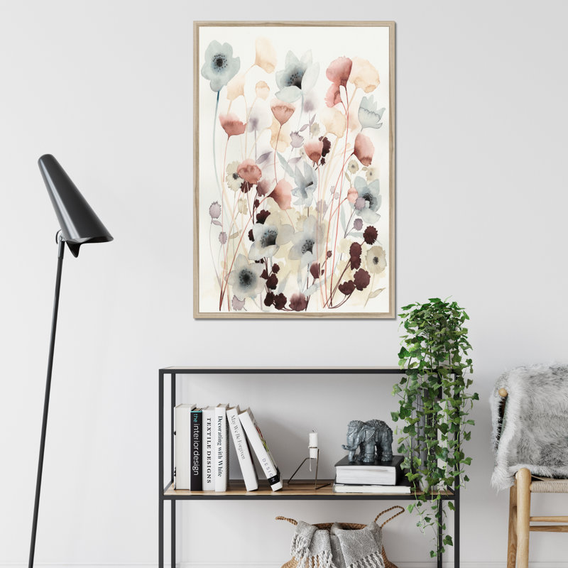 NC Bespoken Blossoms I by Grace Popp - Painting on Canvas, 76cm H x 51cm W, Paper Print