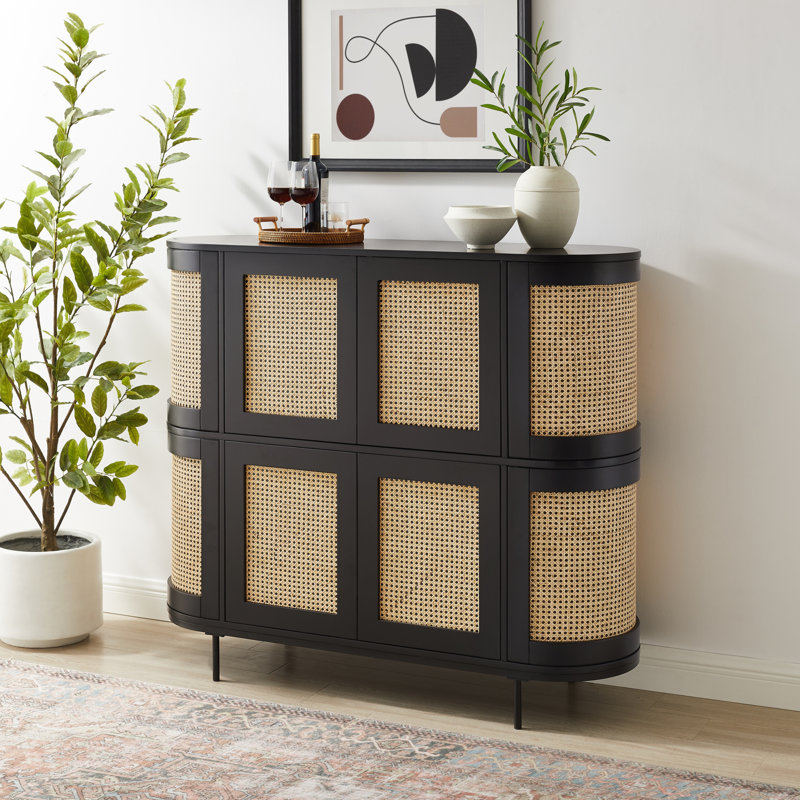 Commode d'appoint 47 po de hauteur, Noir