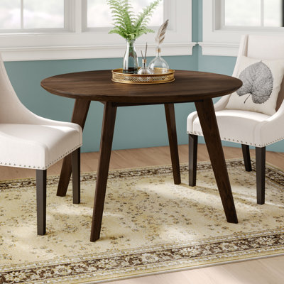 Delatorre Round Solid Wood Base Dining Table