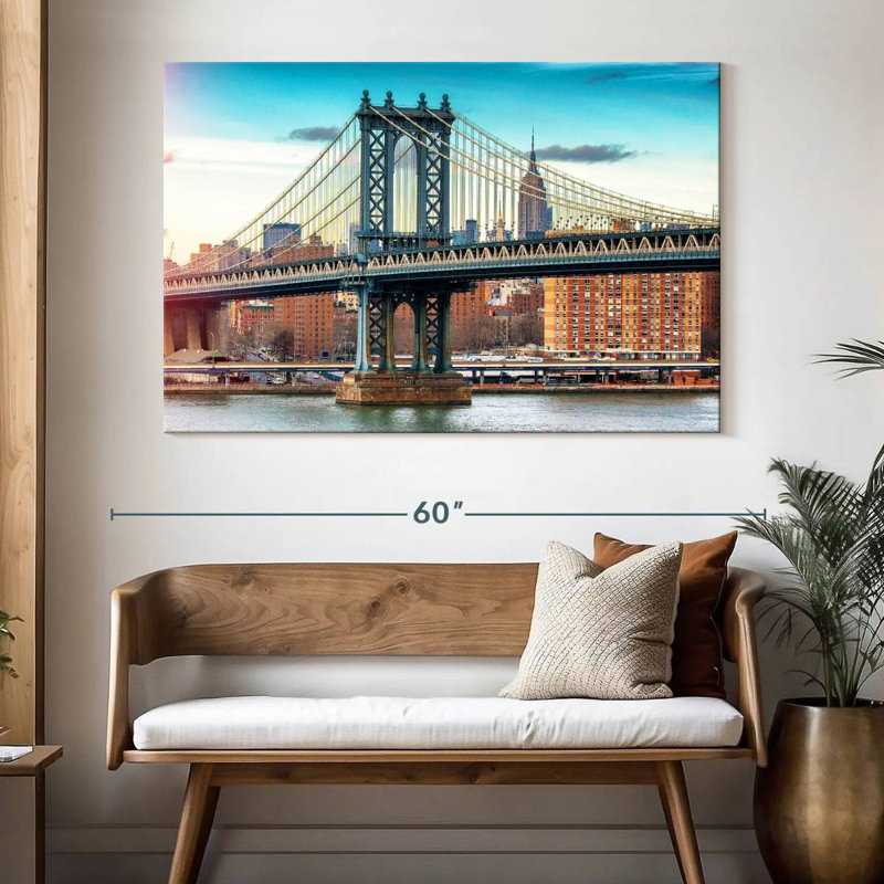 Lilie Manhattan Bridge, couleur, H 34 po x l 51 po