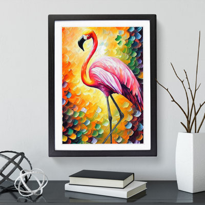 Flamingo Portrait No.2 - Framed Print