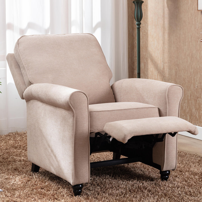 Fauteuil inclinable manuel 33,55 po Jasahd, Mélange de lin beige