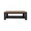 Table basse avec tablette de rangement ouverte pour le décor, design moderne pour le salon ou le salon, chêne naturel