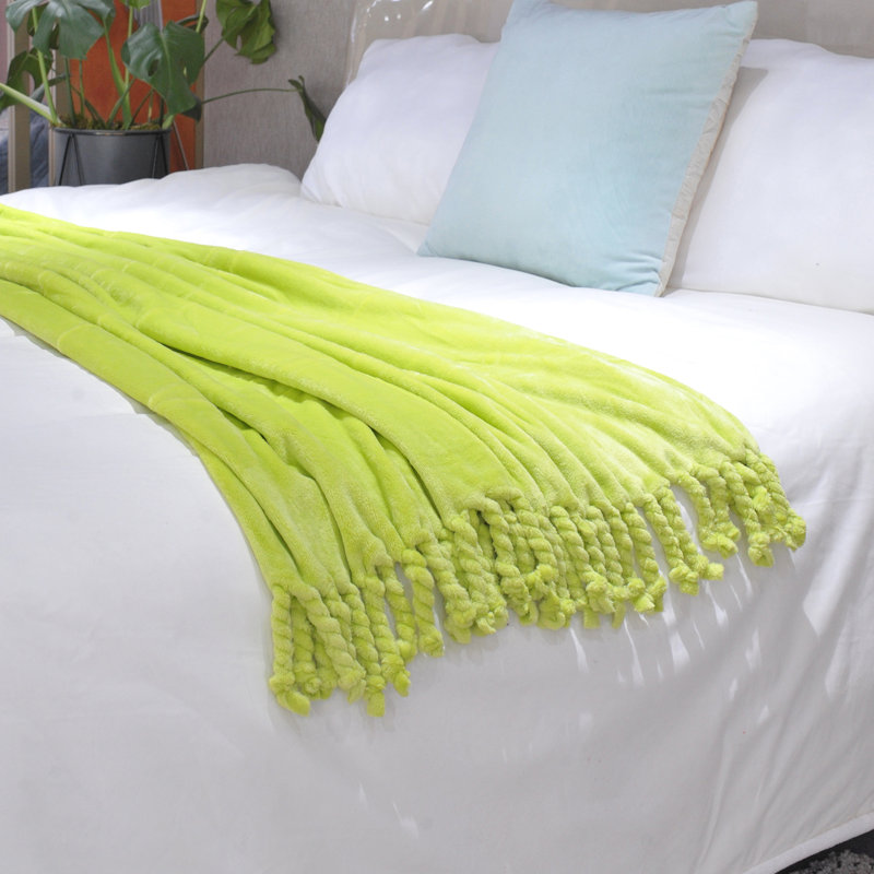 Throw Blanket, Oasis Green, 203.2cm x 152.4cm