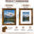 6-Pack Brown 8x10 Picture Frames with Mat for Home Decor