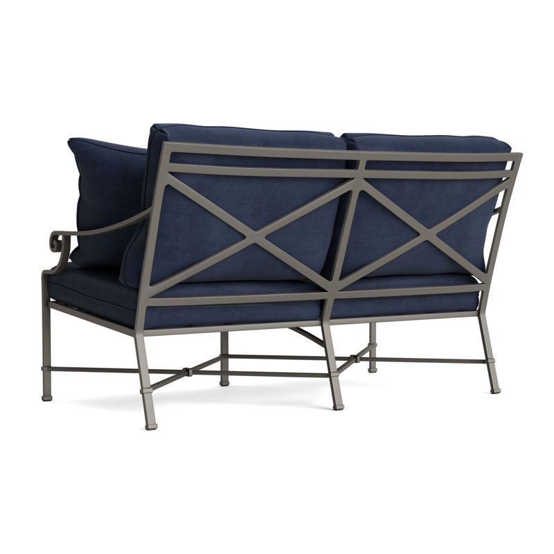 Venetian Outdoor 2 - Seat Loveseat, Mica, Fusion Neptune