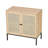 Set Of 2 Rolland A Console Table Side Table With Rattan Door