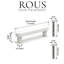 ROUS Hardware Mid-Century Modern Cabinet Handle 1-Count-754302863-754302900