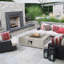 Square Concrete Propane Smokeless Fire Pit