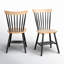 Chaise d'appoint à dossier Windsor en bois massif Matanna-223153098