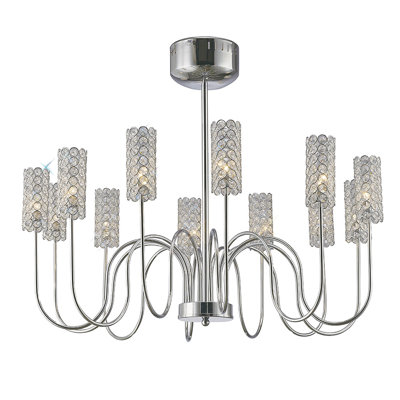 12 - Light Shaded Chandelier