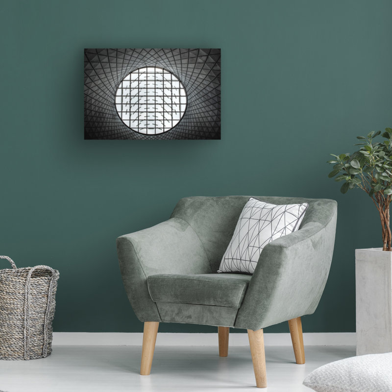 Art sur toile ronde, Linda, 12" H x 19" W