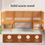 Chaise de jardin vidaXL brun 39,37 x 19,69 x 35,83 en bois d'acacia massif