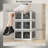Stackable Collapsible Storage Bins with Lids and Wheels