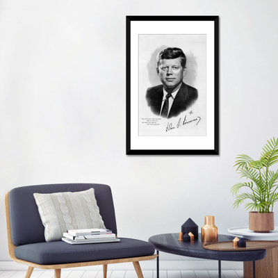 Reproduction d’art sur toile tendue, "1960 jfk official white house portrait john fitzgerald kennedy 35th american'