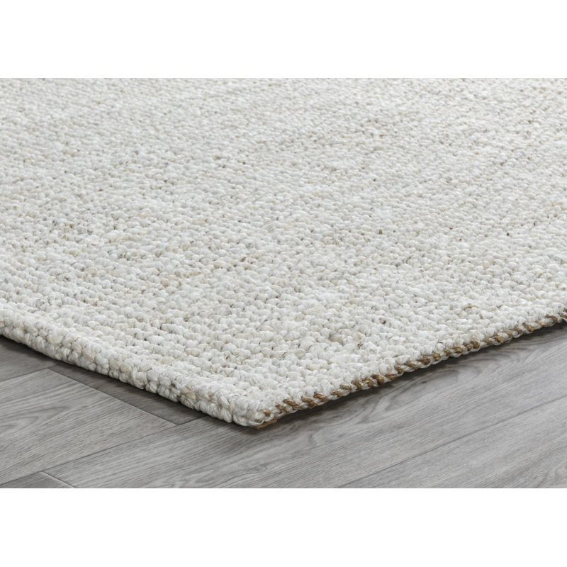 Chunky Area Rug in Ivory, Rectangle 5' x 8'