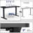 VIVO Single Motor Electric Desk with Push Button Memory Controller-129479310-129479291
