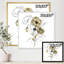 Anémone Bouquet de fleurs avec des branches d'eucalyptus - Peinture sur toile-59916954-59916948
