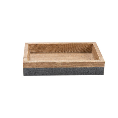 KABES SAVON EN PLASTIQUE GRIS / BRUN