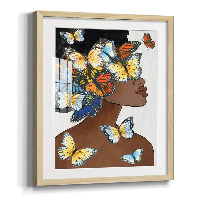 «Hiding Hues II», reproduction encadrée, Blanc, Papier encadré naturel