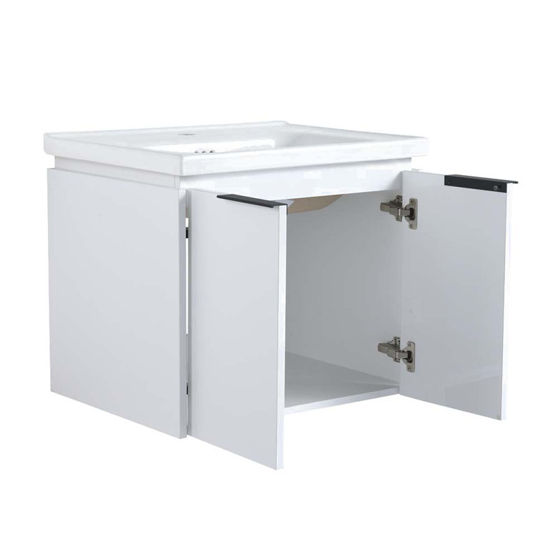 Ensemble de meuble-lavabo simple 47,82 po avec plateau en céramique Elshan