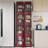 Aarn 4 Tier Folding Stackable Storage Box, Stackable Storage Drawers On Wheels, Bathroom Floor Cabinet With Doors-1218559370