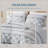 3 Pieces King Cal King Quilt Set 106 x 94 Inch Cotton Reversible Bedding-135278172