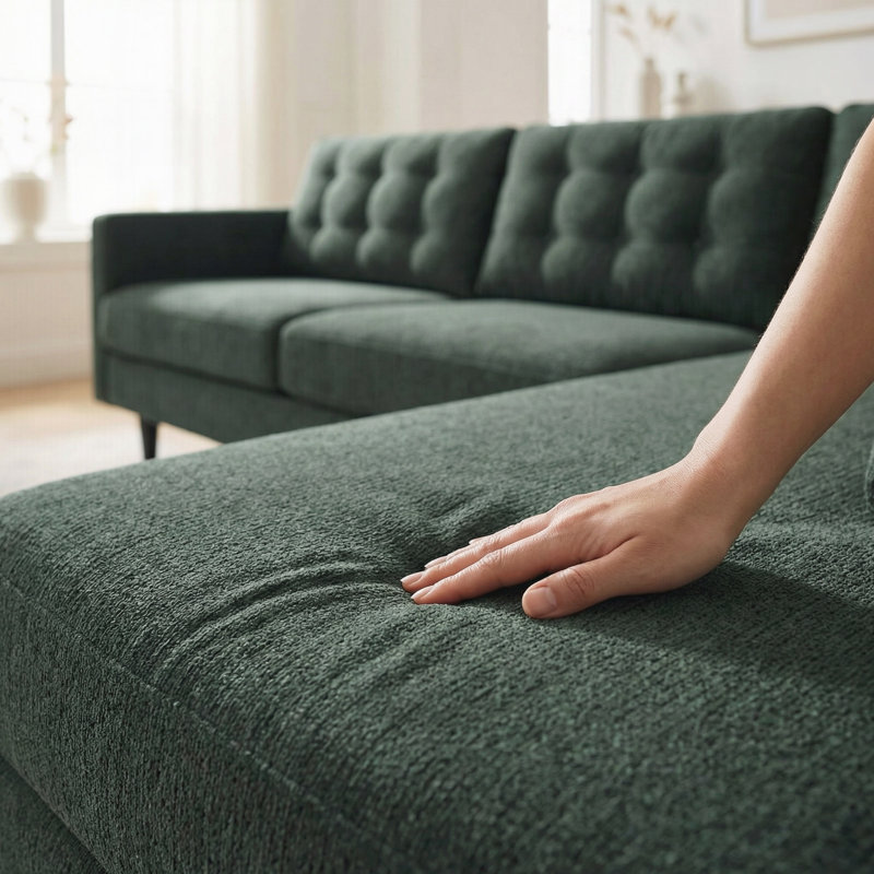 Canapé modulaire en L, Antique Charcoal Green Velvet