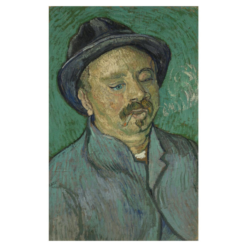 Portrait d'un borgne par Vincent van Gogh - Impression giclée, H 40 po x l 32 po