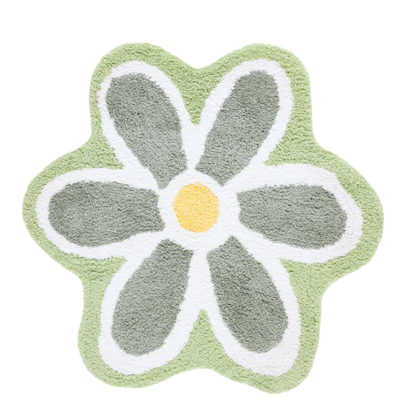 Tapis ivoire / vert Kanesia Novelty 902, Rond 4 pi