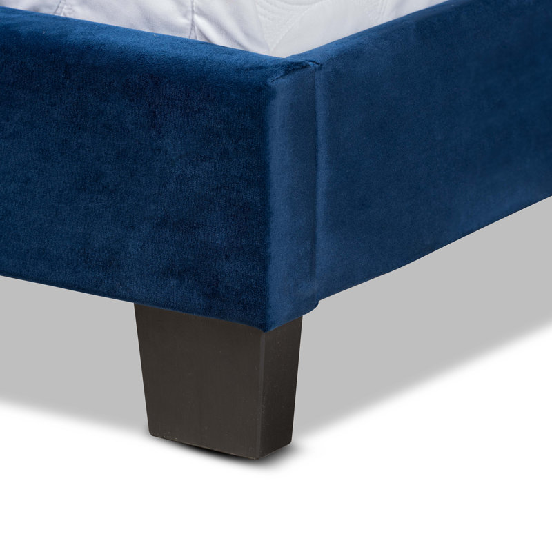 Lit standard Julianna, Bleu marine, Double