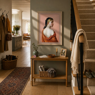 Woman in Profile Classical - Framed Print