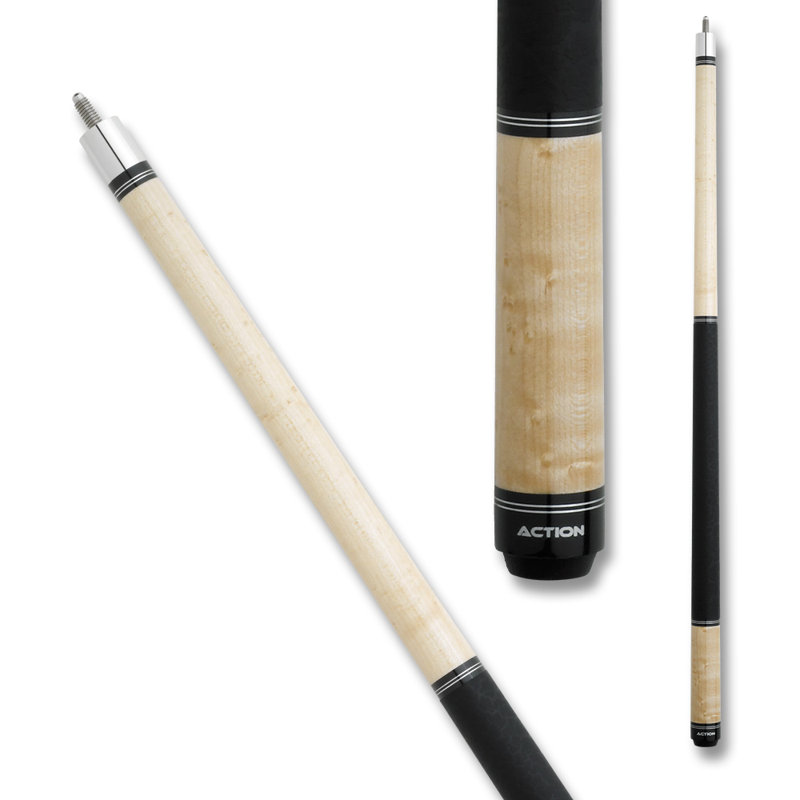 59" Ring Pool Cue, 20, Beige/Black/Silver