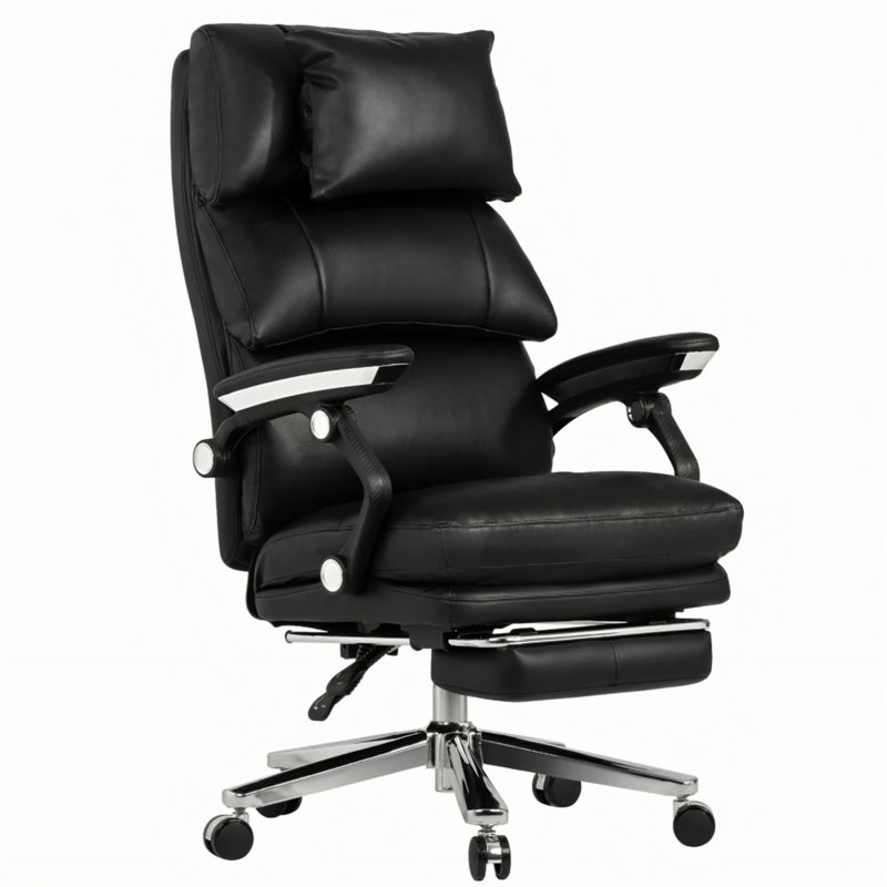  Fauteuil de direction en cuir véritable Paddy