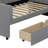 Krishana Twin Size Upholstered Daybed with Ergonomic Design Backrest and 2 Drawers-784913921