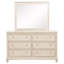 Commode 6 tiroirs avec miroir Modern Coastal