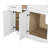 Disar 45'' Single Bathroom Vanity With Left Tall Linen Cabinet Dovetail Solid Wood Drawer Base Only-111379334