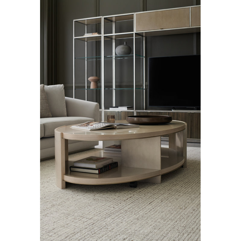 Sepia Thunder Wood and Glass Display Bookcase