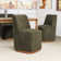 33.5" Dining Chair With Wheels（Set of 2）