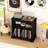 Rustic Record Player Stand Vinyl Record, Holder Hold Up To 230 Albums Farmhouse Turntable Stand With Cable Management-2003786822