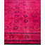 Overdyed Hand-Knotted Wool Modern-Contemporary Pink Area Rug 8' 1" x 10' 3"