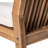Outdoor Dining Chairs 2 - Piece Wood Frame, Comfortable Foam Filled Seats, Waterproof Covers, 400 Lbs Capacity, Brown And Beige For Patios Patio Chair Of Wood, Seating With Removable Cushions,