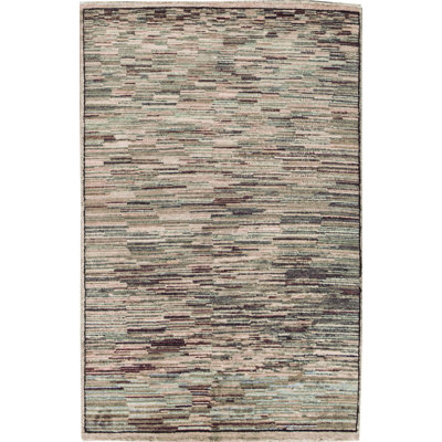Hand-Knotted High-Quality Gray Area Rug